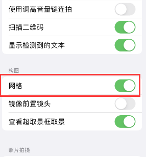 友谊苹果手机维修网点分享iPhone如何开启九宫格构图功能 